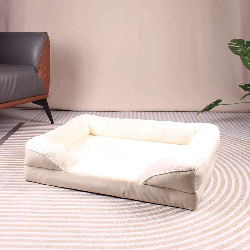 Winter Pet Dog Bed Sofa Deep Sleep Memory Foam Dog Bed Small Medium Large Square Thickened Warm Mat Kennel Dog Products