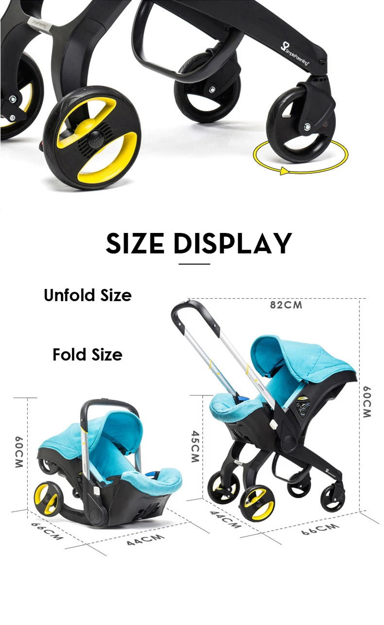 Compact Baby Stroller Lightweight Baby Stroller Newborns Buggies Stroller  Foldable Mother-Kids Travel Baby Car Mom