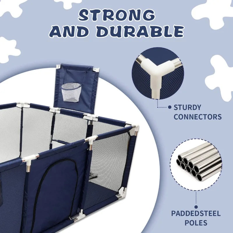 Playpens for Baby Indoor Baby Playground Kids Balls Pool Activity Fence Baby Game Corrals Children's Playpen Safety Corralitos