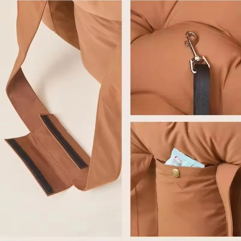 Pet Car Seat Kennel Small Medium-sized Dog Leashes Waterproof Removable Car Dog Pad Pet Co-pilot Safety Seat Nest Pet Supplies