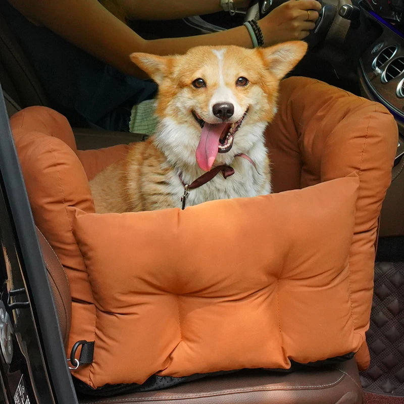 Pet Car Seat Kennel Small Medium-sized Dog Leashes Waterproof Removable Car Dog Pad Pet Co-pilot Safety Seat Nest Pet Supplies